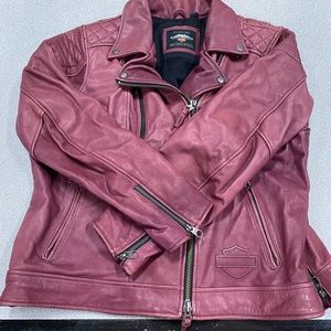 Harley Davidson Women’s Leather Blazer Jacket